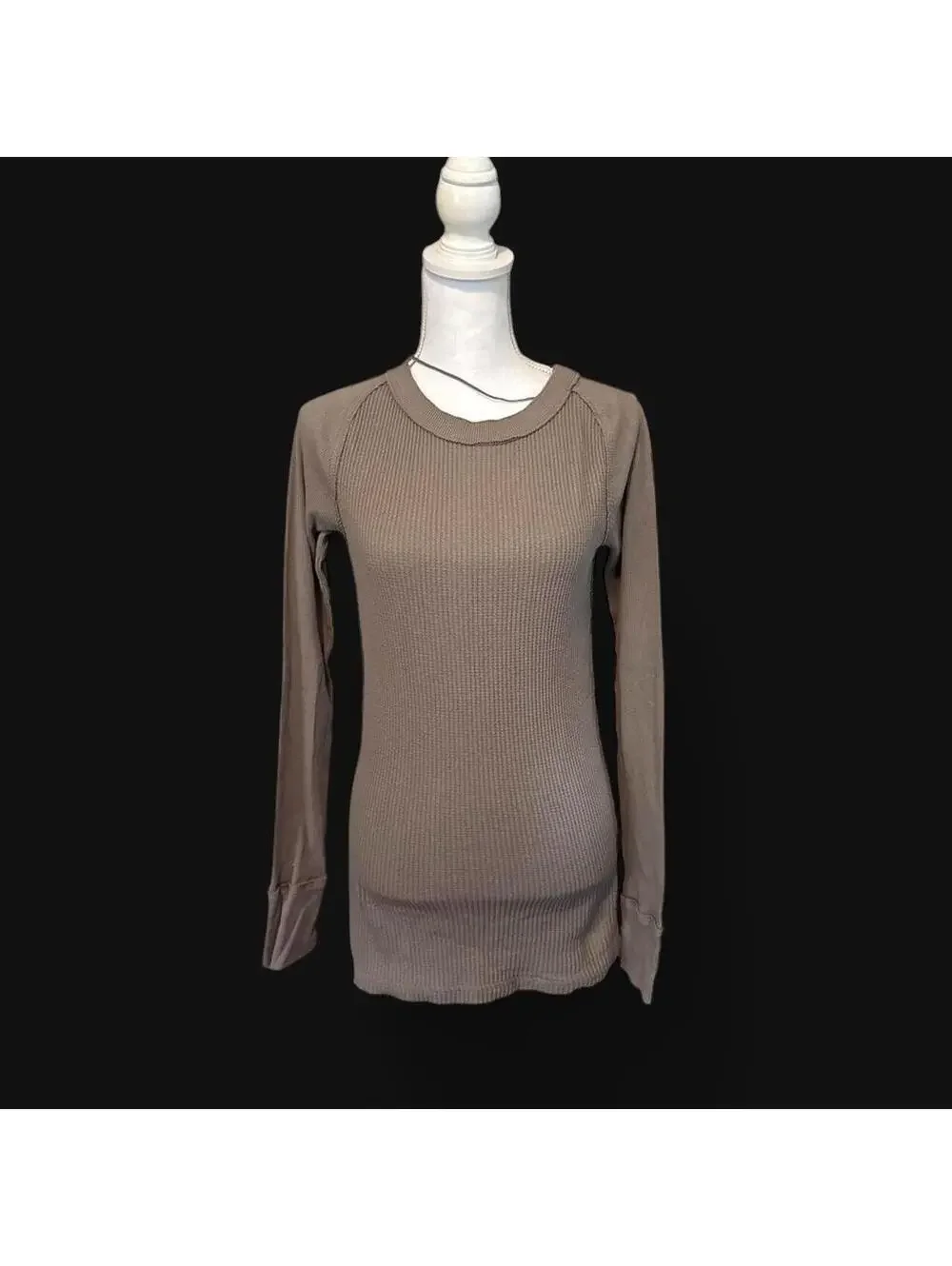 Free People We The Free Honey B Thermal Long Sleeve Top Size S